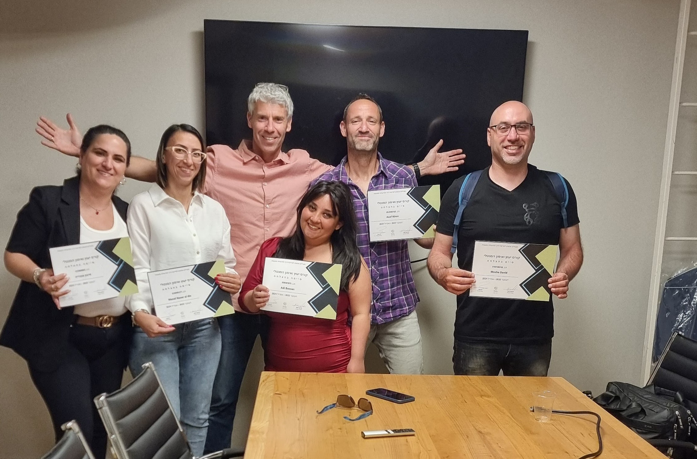 עם חניכי קורס מאמנים